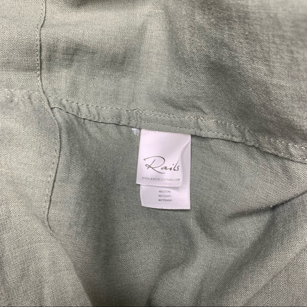 Rails Women’s Snap Front “Nadia” Sage Green Long … - image 8